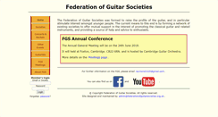 Desktop Screenshot of federationofguitarsocieties.org.uk